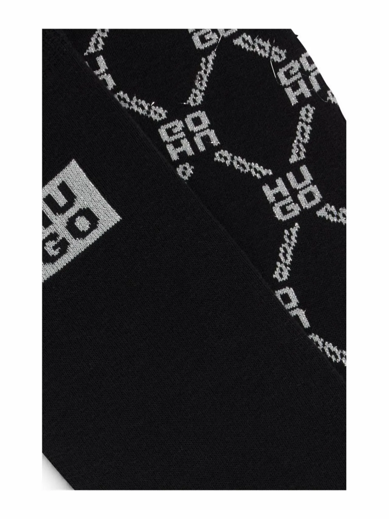 Sukat<HUGO Gift Set Lurex -sukat 2-pack 001 BLACK
