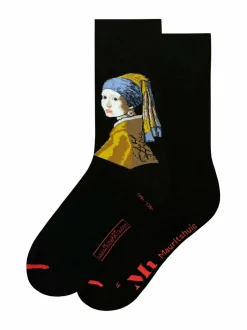 Sukat & Sukkahousut<MuseARTa Girl With A Pearl Earring -sukat BLACK