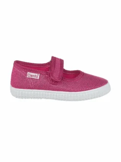 Kangaskengät<CIENTA Glitterkengät 01312 FUCHSIA
