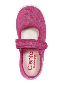 Kangaskengät<CIENTA Glitterkengät 01312 FUCHSIA