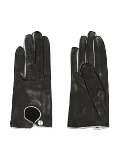 Käsineet<Sauso Goldie-nahkakäsineet BLACK/SILVER