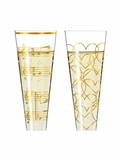 Ritzenhoff Goldnacht Heart and Music -samppanjalasi 205 ML^ Lasit