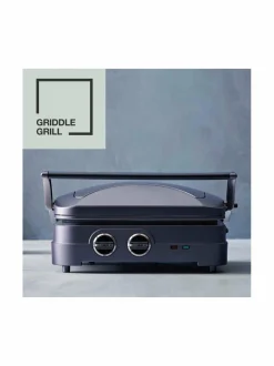 Grillit & Grillitarvikkeet<Cuisinart GR47BE Griddle & Grill -monitoimigrilli MIDNIGHT BLUE