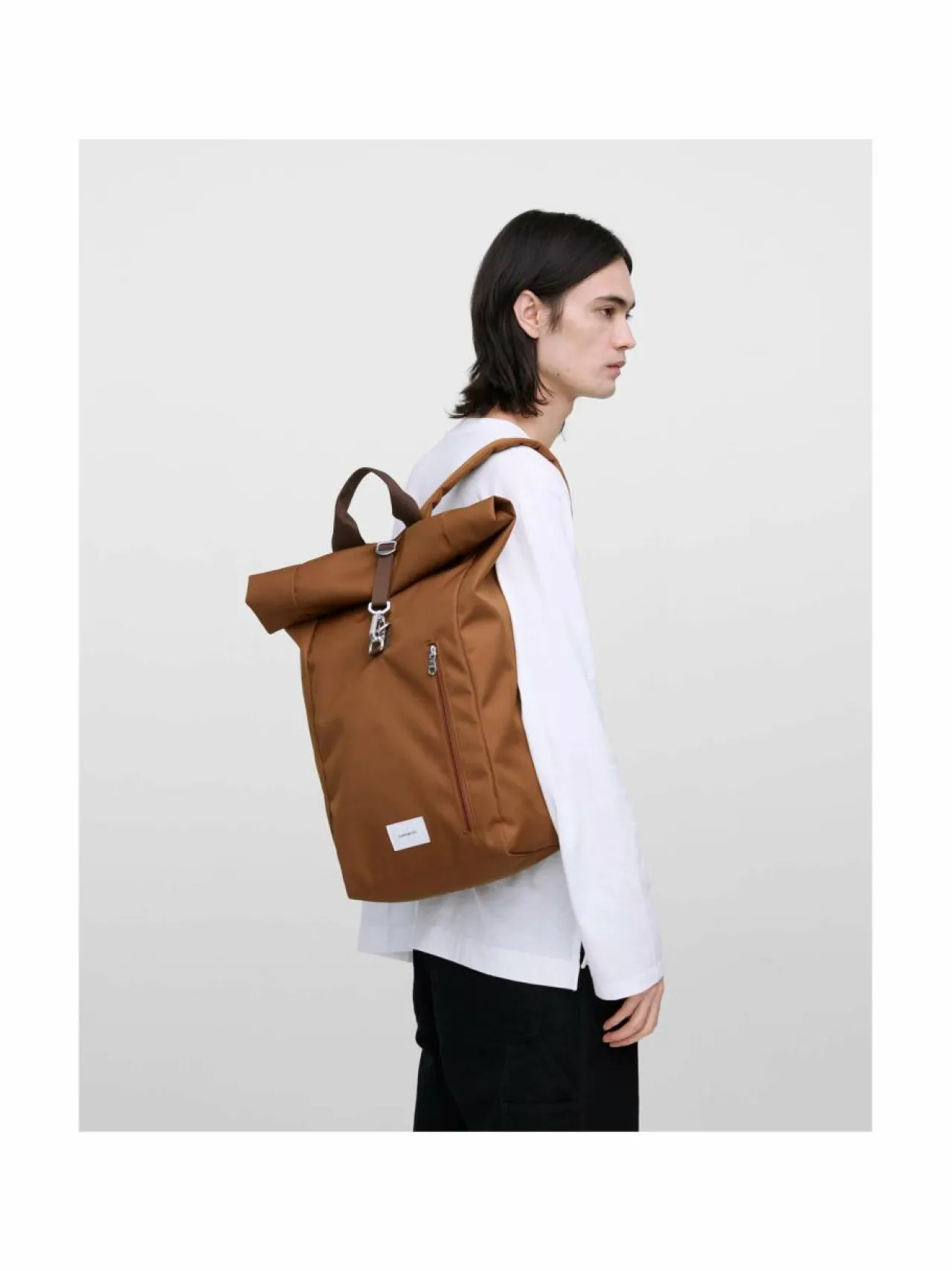 Reput<Sandqvist Ground Rolltop L -reppu SEPIA BROWN
