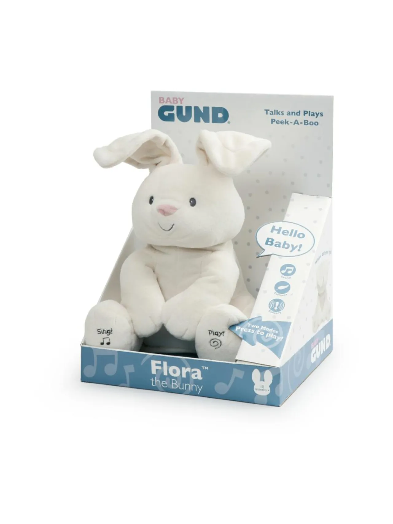 SM GUND GUND Interaktiivinen pehmolelu kaniini Flora, 30 cm^ Figuurit & Interaktiiviset Lelut