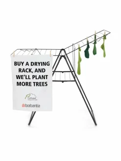 Pyykkihuolto<Brabantia HangOn -pyykkiteline 20 m MATT BLACK