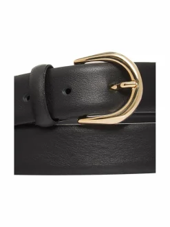 Vyöt<A+more Hannah-nahkavyö PLAIN BLACK
