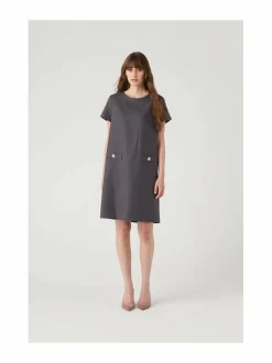 Mekot<Ida Sjöstedt Hannah-pellavamekko DK GREY LINEN