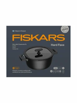 Keitto- & Paistoastiat<Fiskars Hard Face -kattila 5 l BLACK