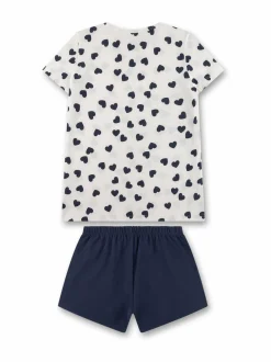 Yöasut & Kylpytakit<Sanetta Heart-pyjama 1948 WHITE PEBBLE