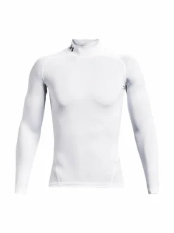 Paidat, Hupparit & Colleget<Under Armour HeatGear® Mock Long Sleeve -treenipaita 100 WHITE