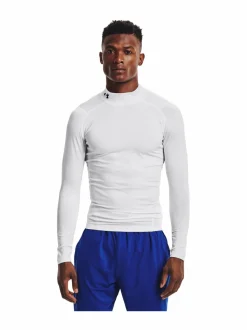 Paidat, Hupparit & Colleget<Under Armour HeatGear® Mock Long Sleeve -treenipaita 100 WHITE