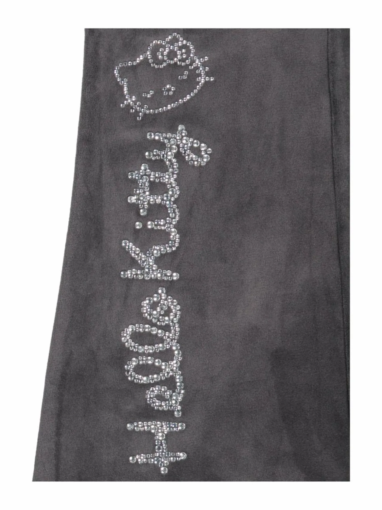 Collegehousut & Leggingsit<Lindex Hello Kitty Flared -samettihousut 8637 DARK GREY