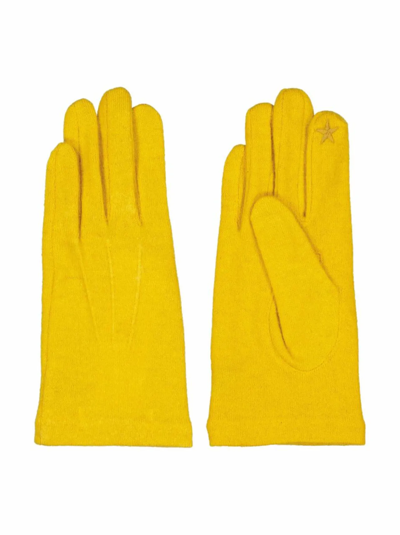Käsineet<A+more Helvig- villakäsineet kosketusnäyttöllä YELLOW