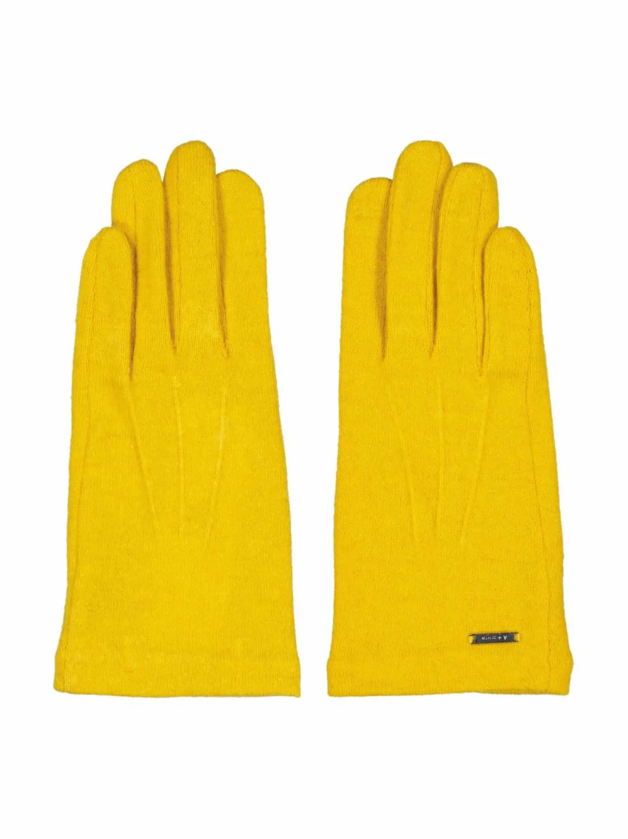 Käsineet<A+more Helvig- villakäsineet kosketusnäyttöllä YELLOW