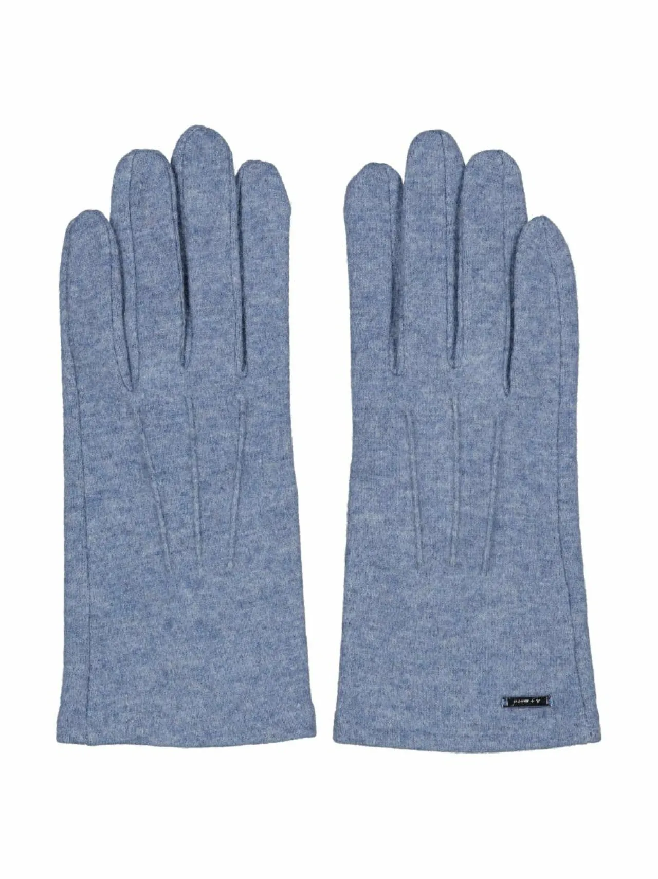 Käsineet<A+more Helvig-villakäsineet kosketusnäyttöllä LIGHT BLUE MELANGE
