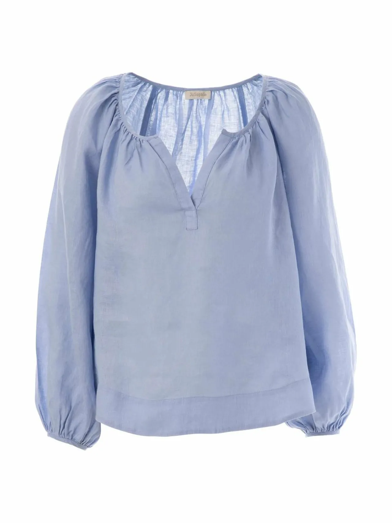 Paidat & Puserot<JcSophie Herma-pellavapusero 743 CHAMBRAY BLUE