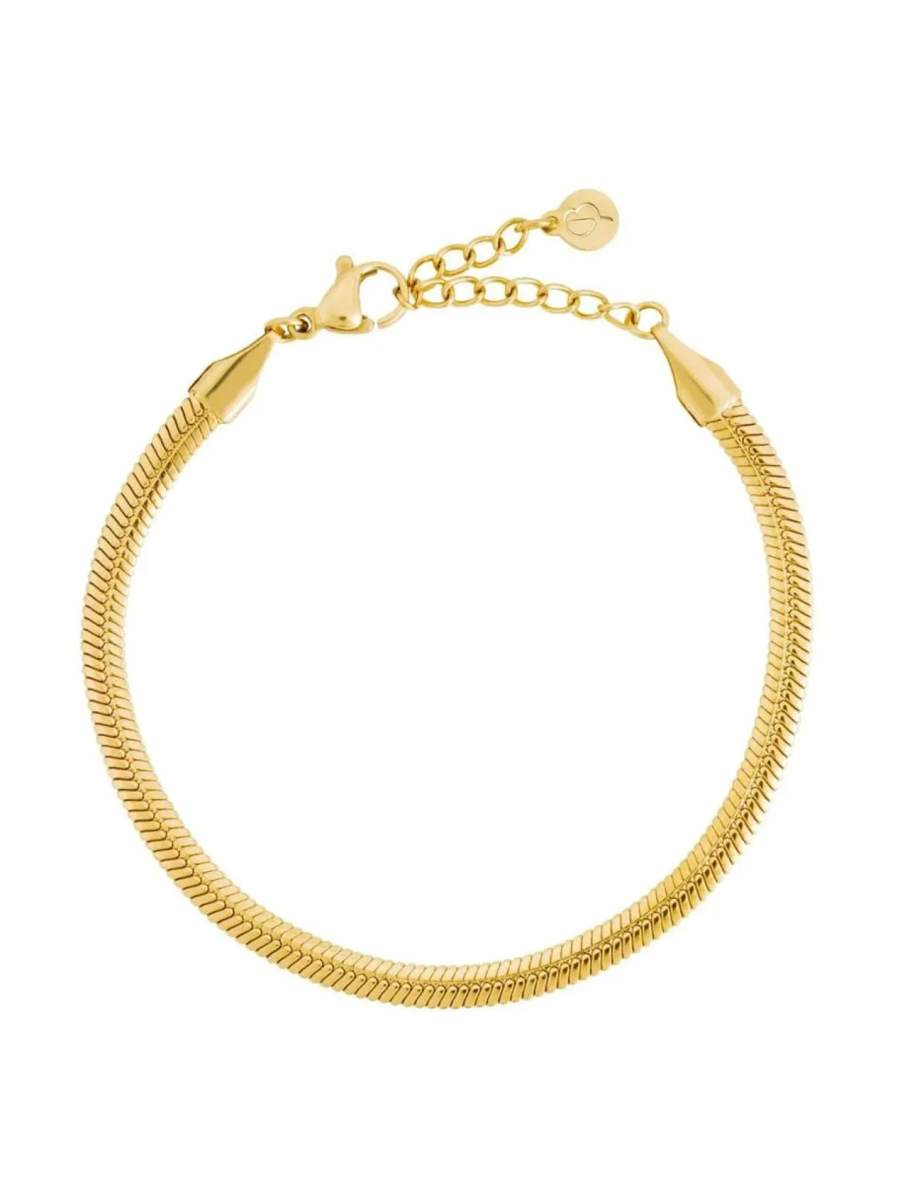 Korut<Edblad Herringbone Bracelet -rannekoru GOLD