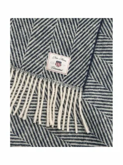 Gant Home Herringbone-villahuopa 130 x 200 cm^ Huovat & Päiväpeitot