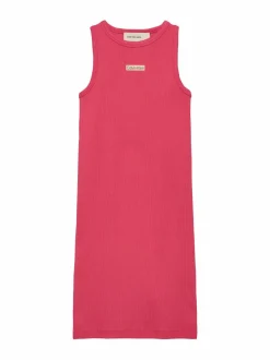 Mekot & Hameet<Calvin Klein Kids Hihaton ribbimekko XIX DEEP CRIMSON FRUIT