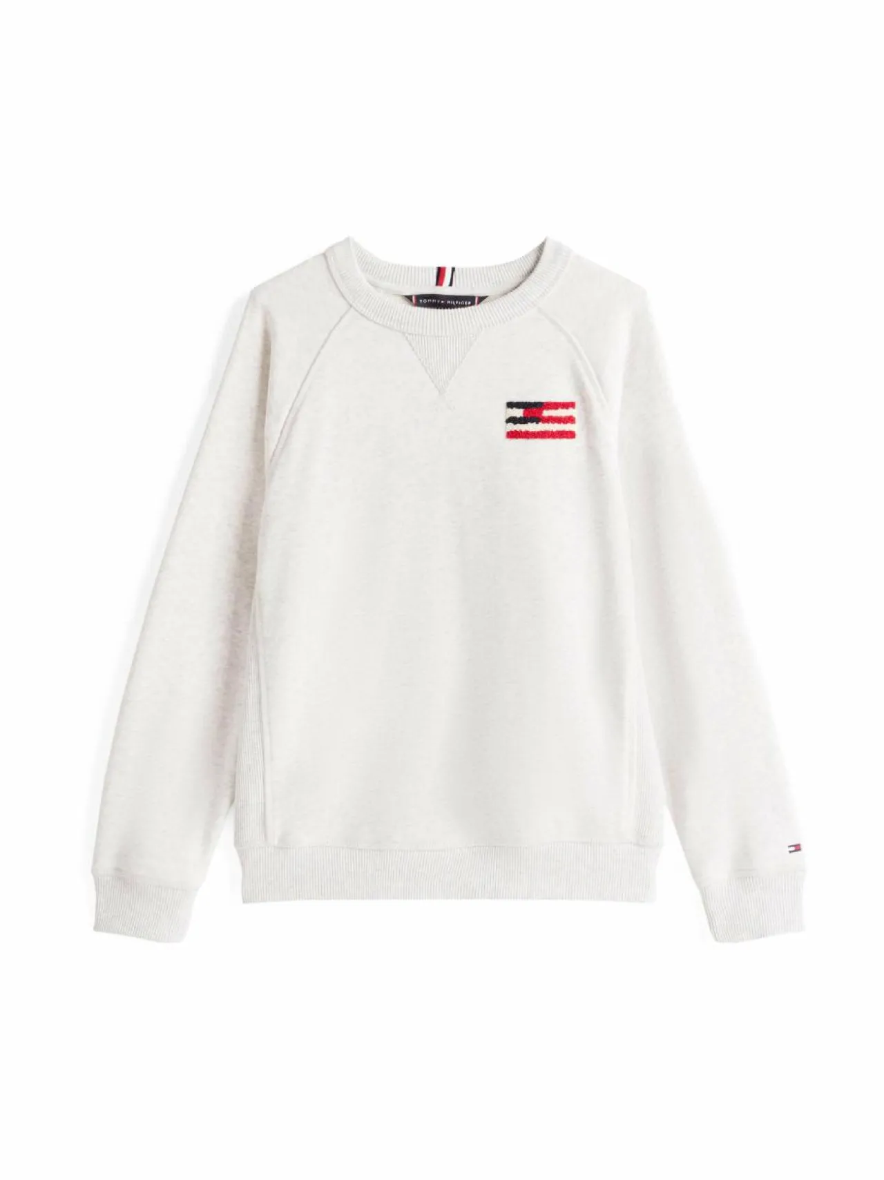 Colleget & Hupparit<Tommy Hilfiger Hilfiger Flag -collegepaita PMT SNOW WHITE HEATHER