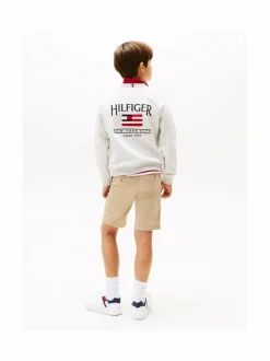 Colleget & Hupparit<Tommy Hilfiger Hilfiger Flag -collegepaita PMT SNOW WHITE HEATHER