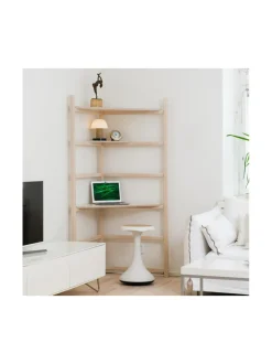 Hima Furniture Hima Corner säädettävä työpiste ja hylly - Natural Birch^ Työpöydät