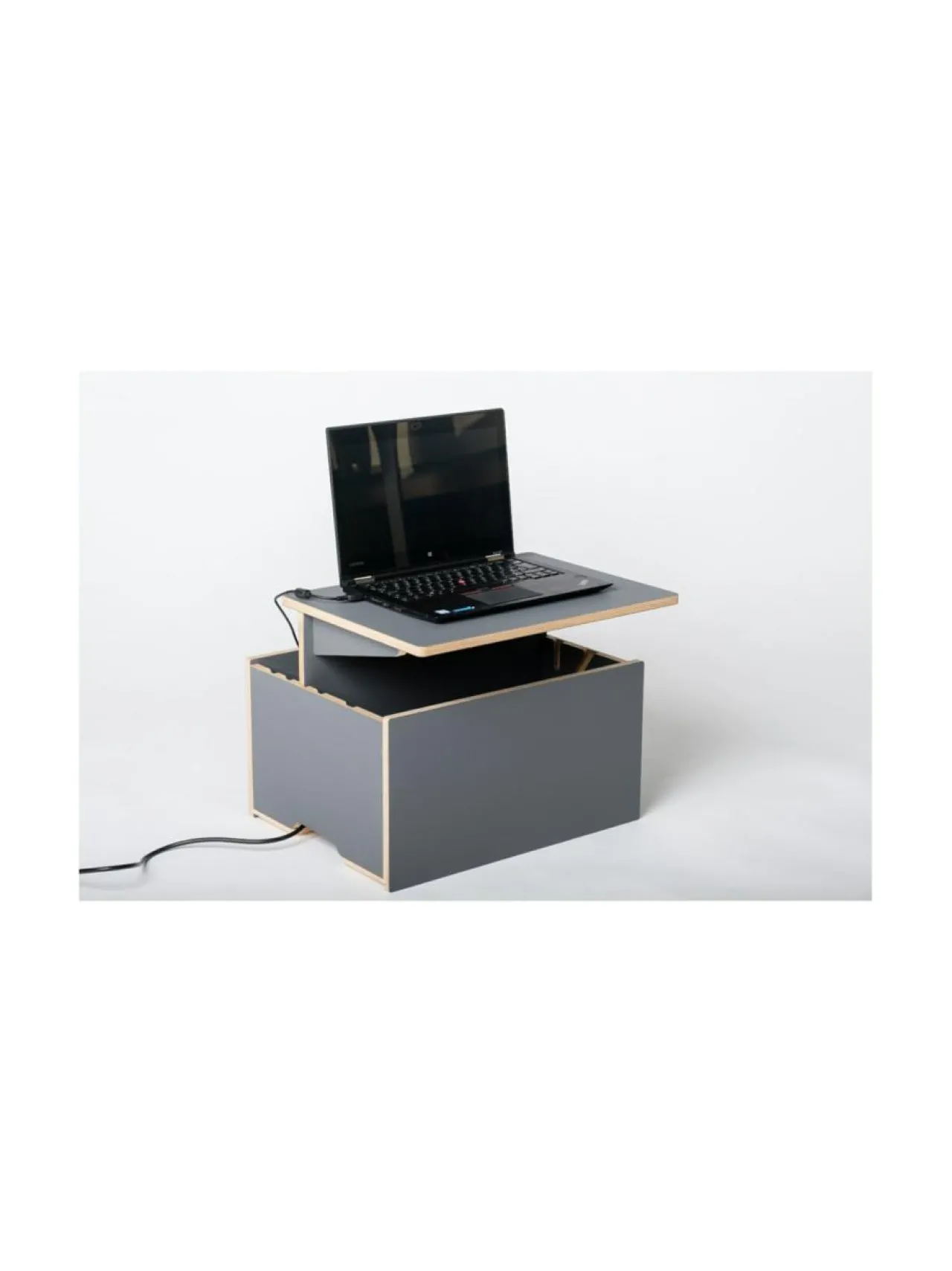 Työpöydät<Hima Furniture Hima Magic Boksi seisomatyöpiste Anti-fingerprint - Anthracite ANTRASIITTI