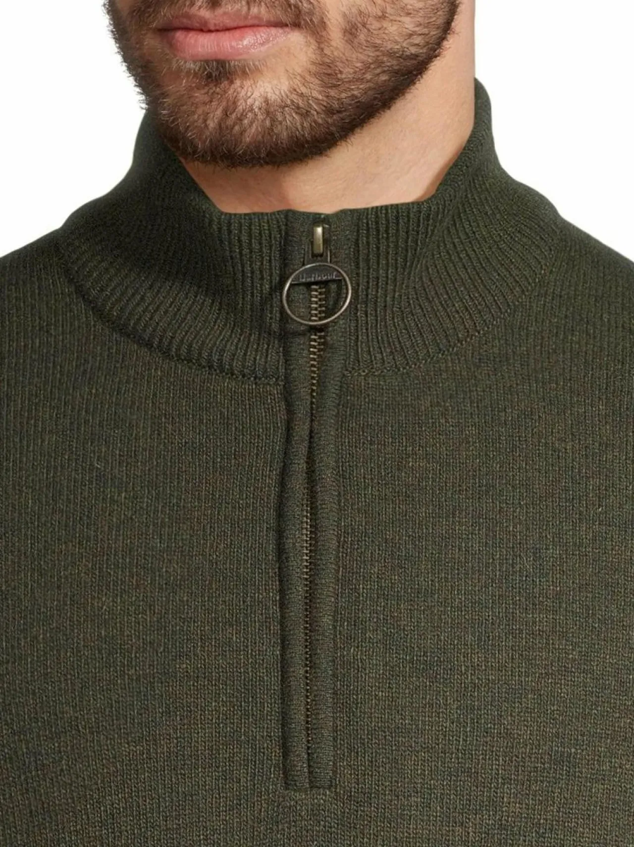 Neuleet<Barbour Holden Half Zip -neulepusero OL91 OLIVE MARL