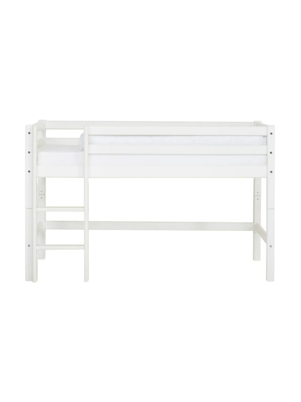 Hoppekids ECO Dream puolikorkea sänky 70 x 160 cm, Valkoinen^ Lasten Kalusteet