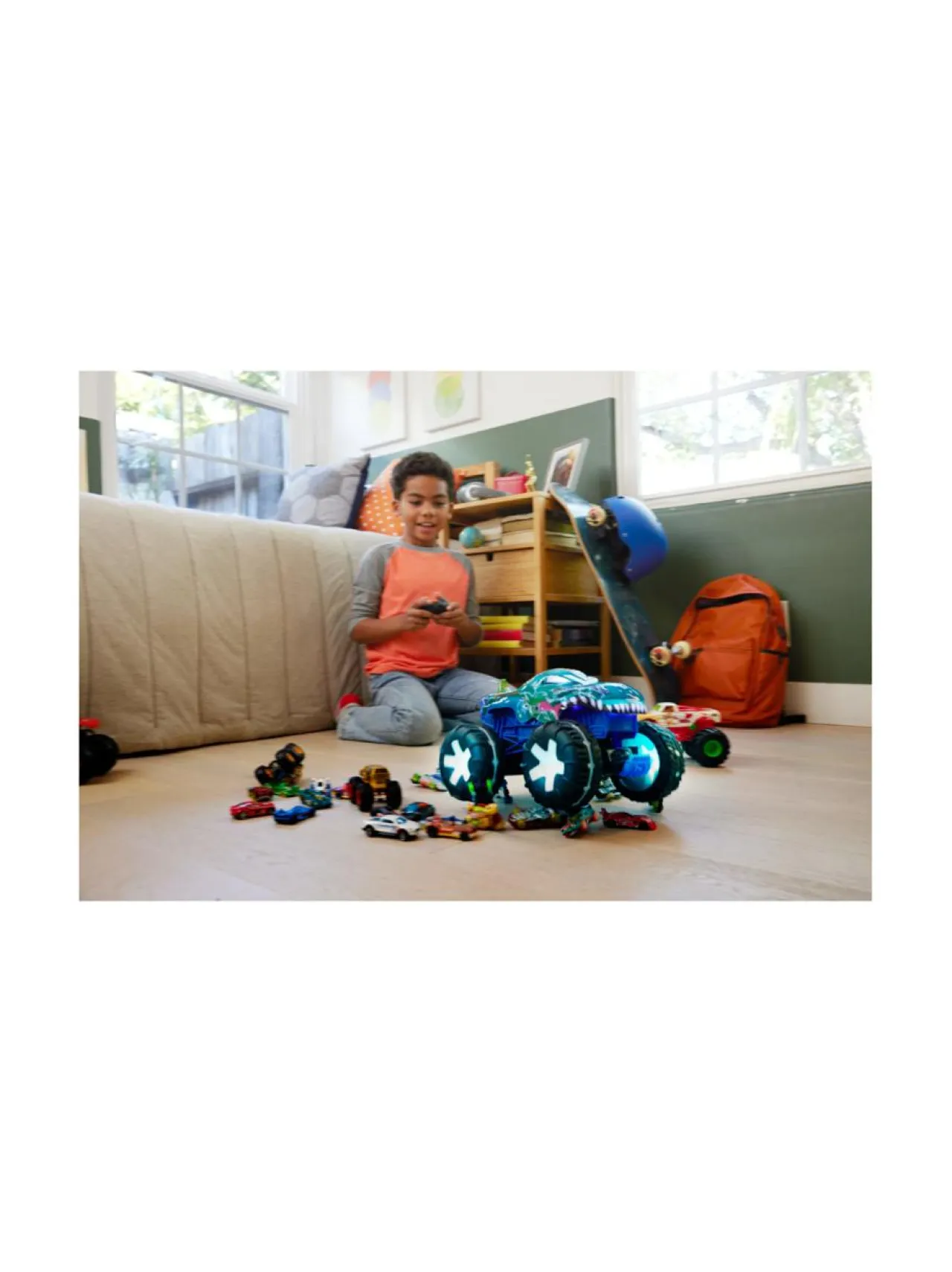 Autot Ja Muut Ajoneuvot<HOT WHEELS Monster Truck -kaukosäädin Mega-Wrex