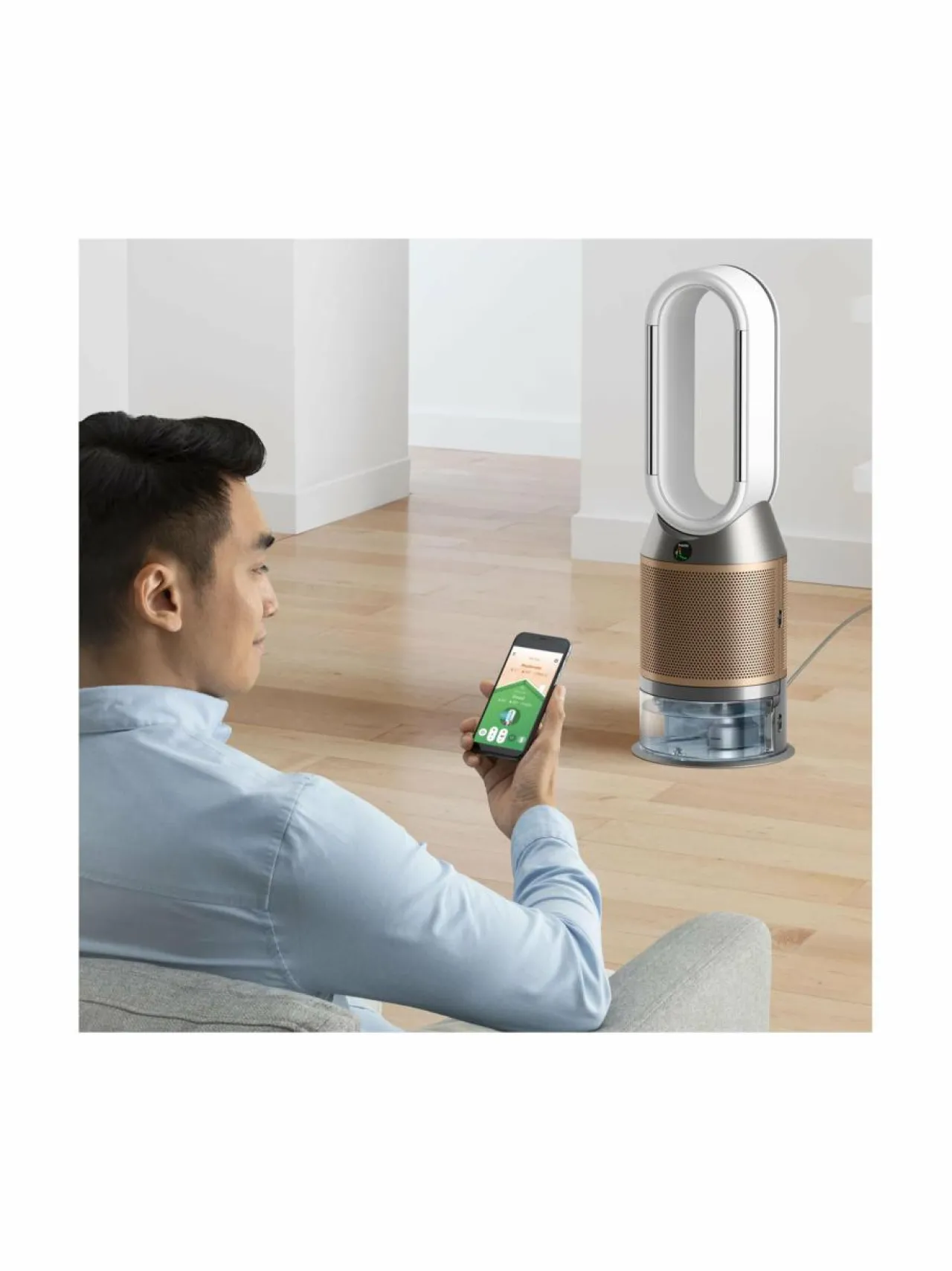 Sisäilma<Dyson Humidify+Cool PH05 -ilmanpuhdistin/ilmankostutin NICKEL/GOLD
