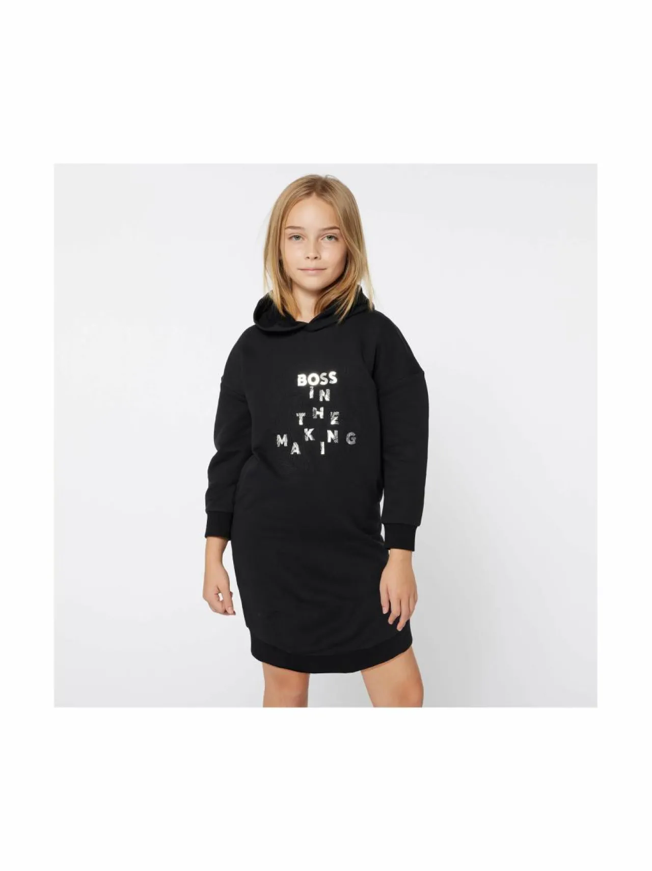 Mekot & Hameet<Hugo Boss Hupullinen collegemekko 09B BLACK