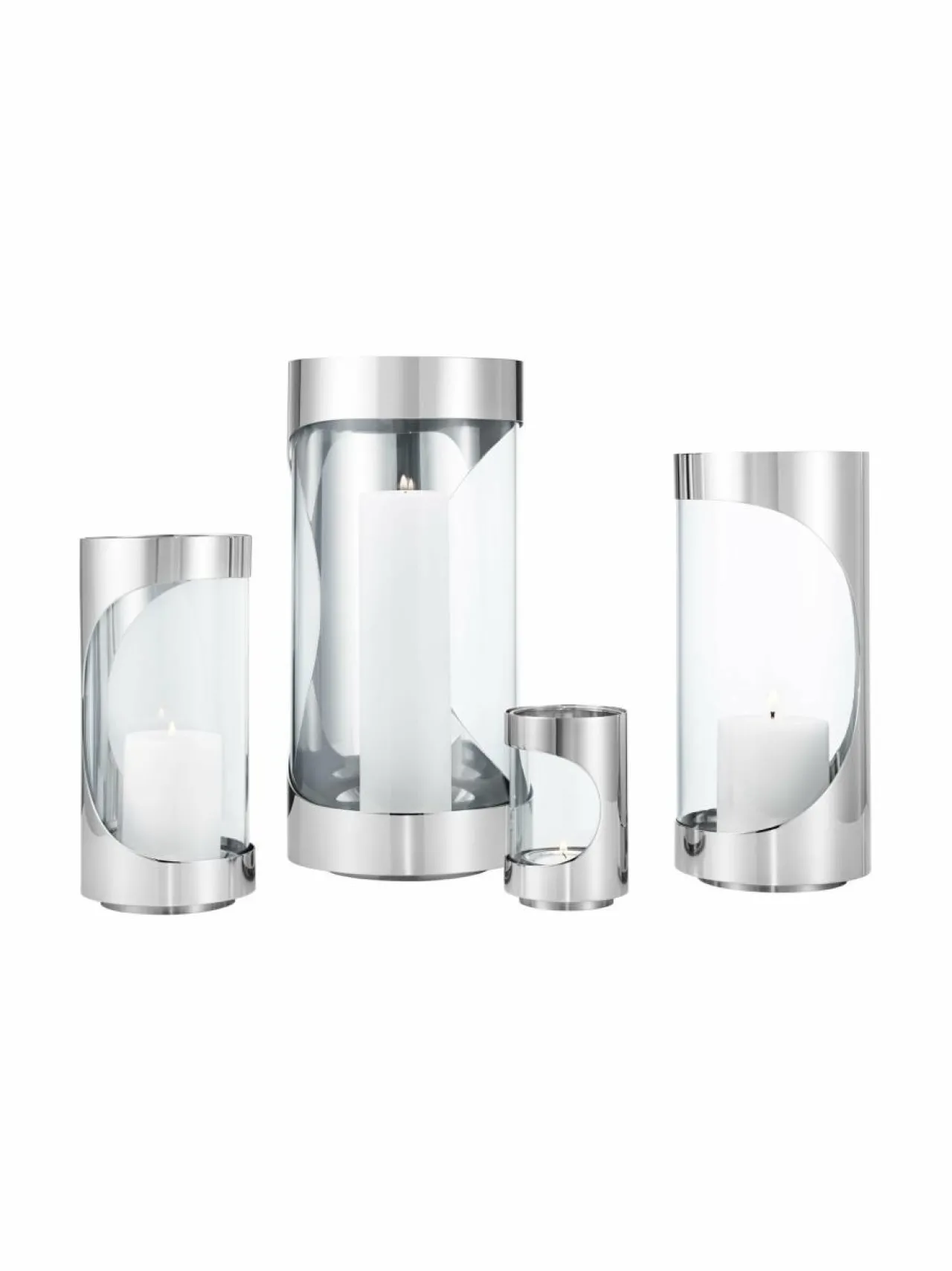 Kynttilät & Lyhdyt<Georg Jensen Hurricane-kynttilälyhty 28 cm STAINLESS STEEL