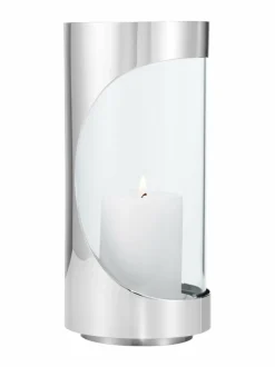 Kynttilät & Lyhdyt<Georg Jensen Hurricane-kynttilälyhty 22 cm STAINLESS STEEL