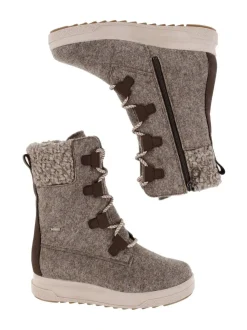 Saappaat<Pomar +plus INARI Naisten Pomar+ GORE-TEX® huopasaapikkaat SAND FELT/BARK WAXY LEATHER