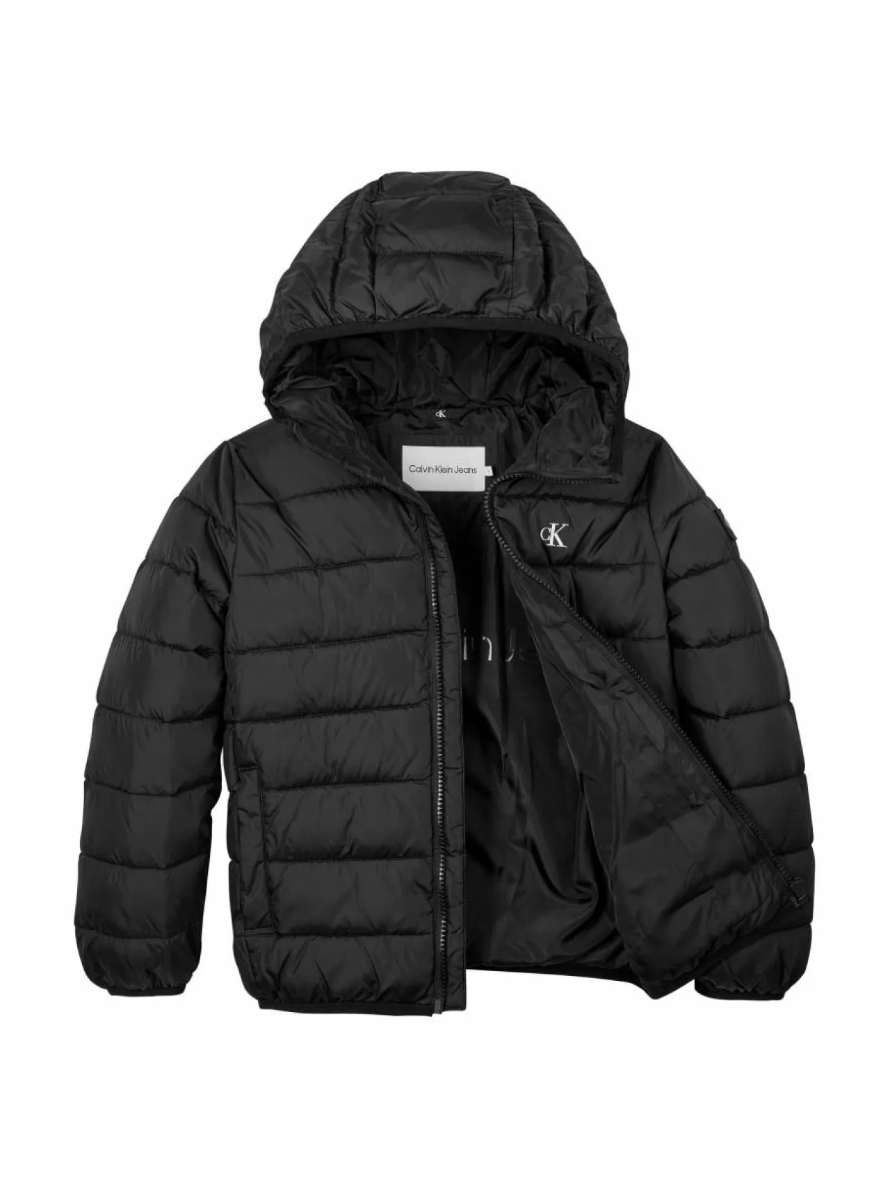 Ulkoiluvaatteet<Calvin Klein Kids Inst. Logo -kevyttoppatakki BEH CK BLACK