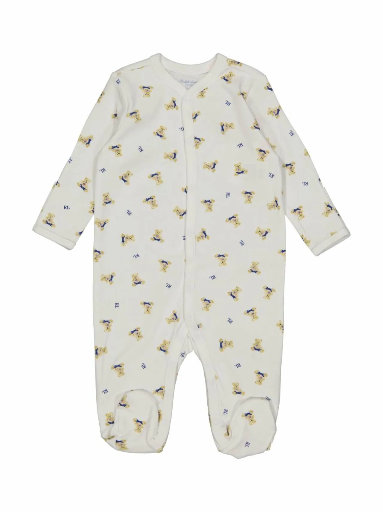 Bodyt & Potkupuvut<Polo Ralph Lauren Interlock Bear -potkupuku 2WXU WHITE/BLUE MULTI