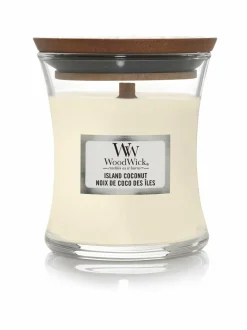 Kynttilät & Lyhdyt<Woodwick Island Coconut Mini -tuoksukynttilä WHITE