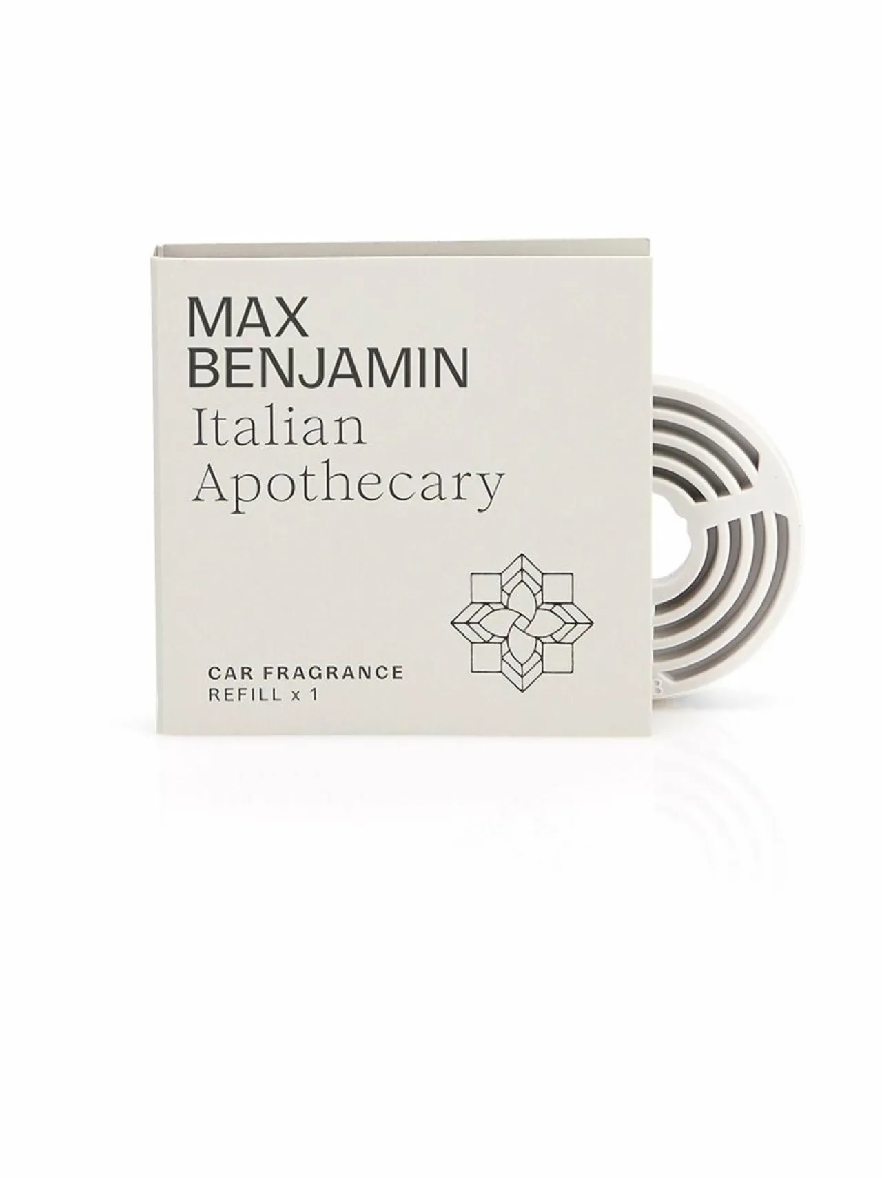 Huonetuoksut & Tuoksukynttilät<Max Benjamin Italian Apothecary -autotuoksun täyttöpakkaus LIGHT GREY