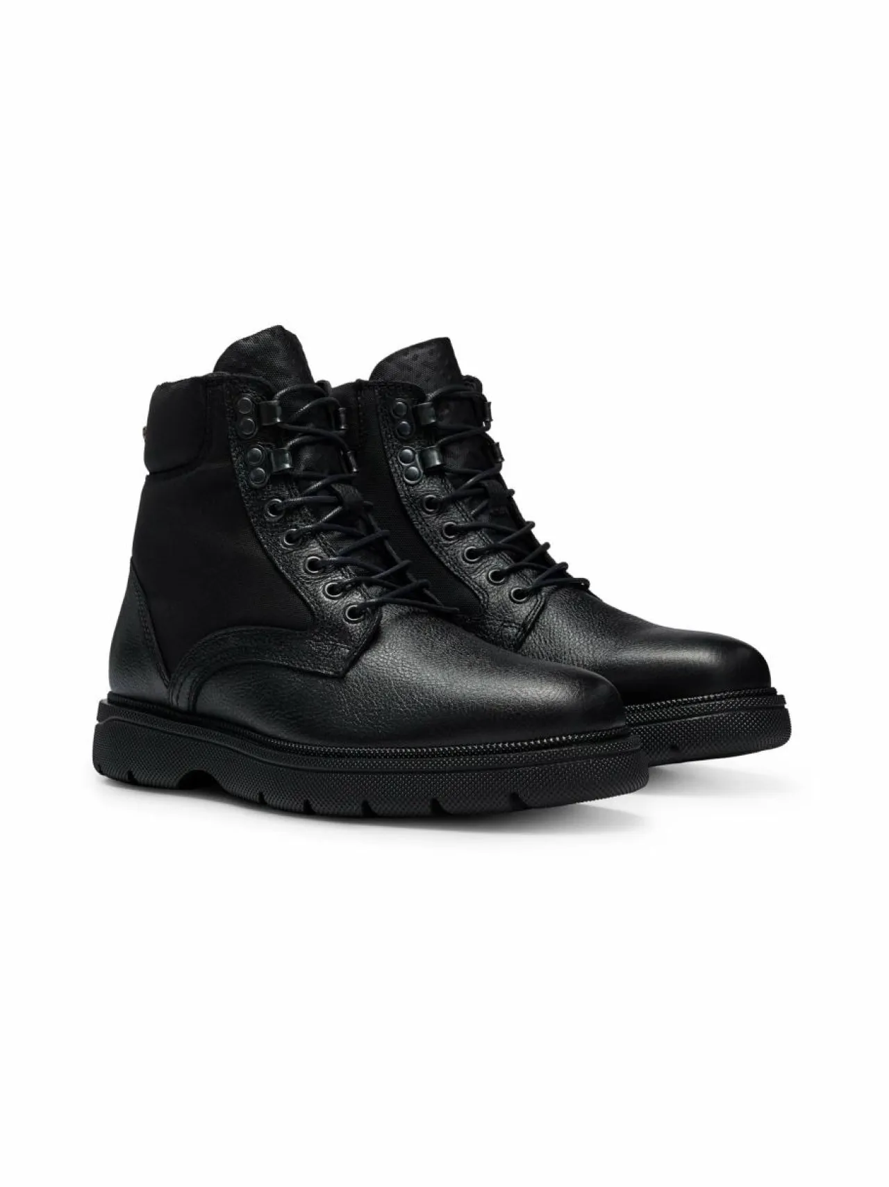 Nilkkurit<BOSS Jacob-nahkanilkkurit 001 BLACK