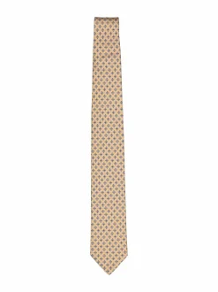 Solmiot & Asusteet<Stockholm Kravatt Jacquard-silkkisolmio M24C LIGHT ORANGE