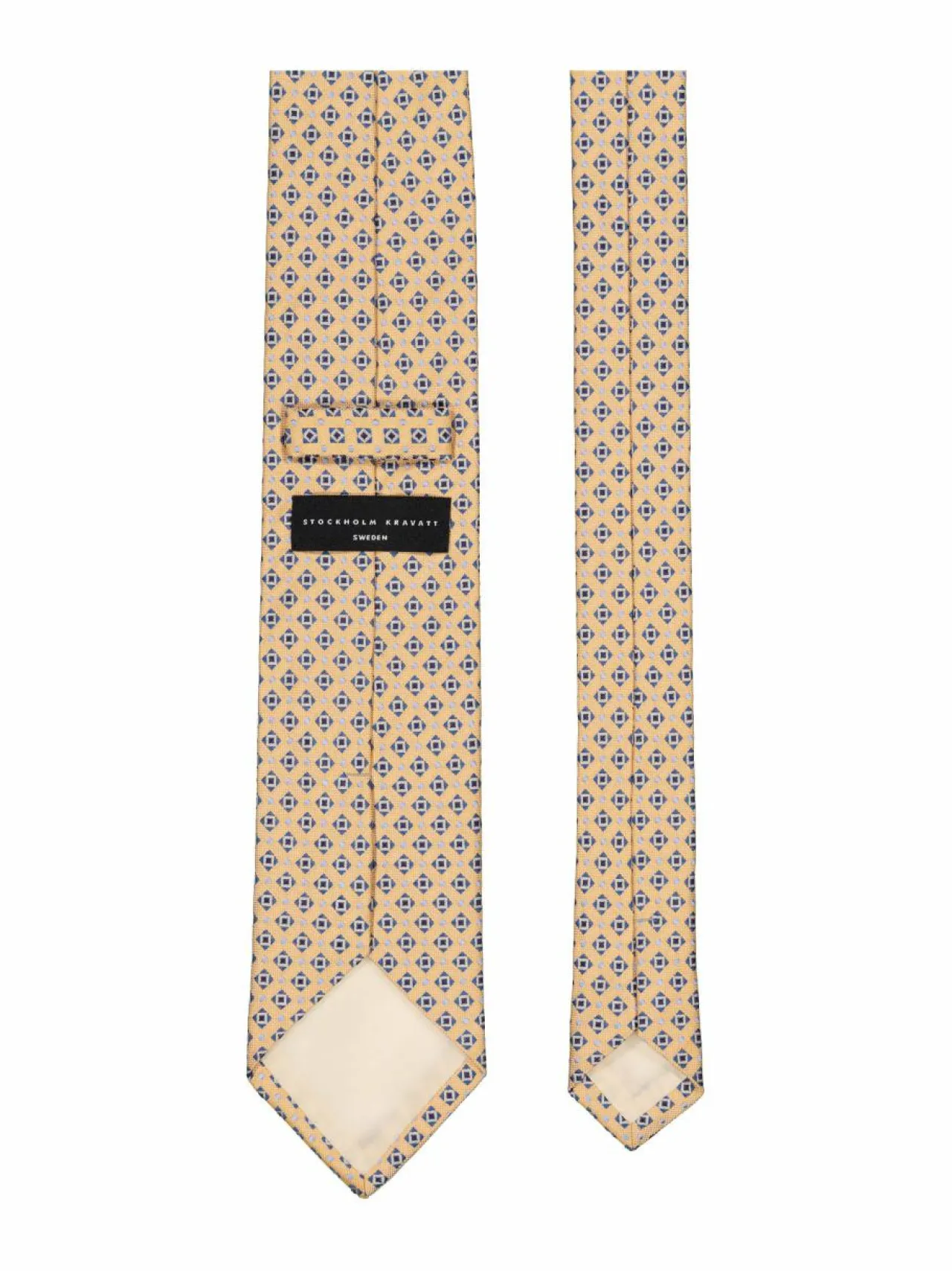 Solmiot & Asusteet<Stockholm Kravatt Jacquard-silkkisolmio M24C LIGHT ORANGE