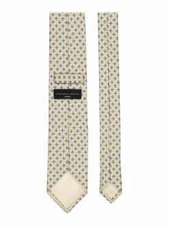 Solmiot & Asusteet<Stockholm Kravatt Jacquard-silkkisolmio M24E LIGHT YELLOW
