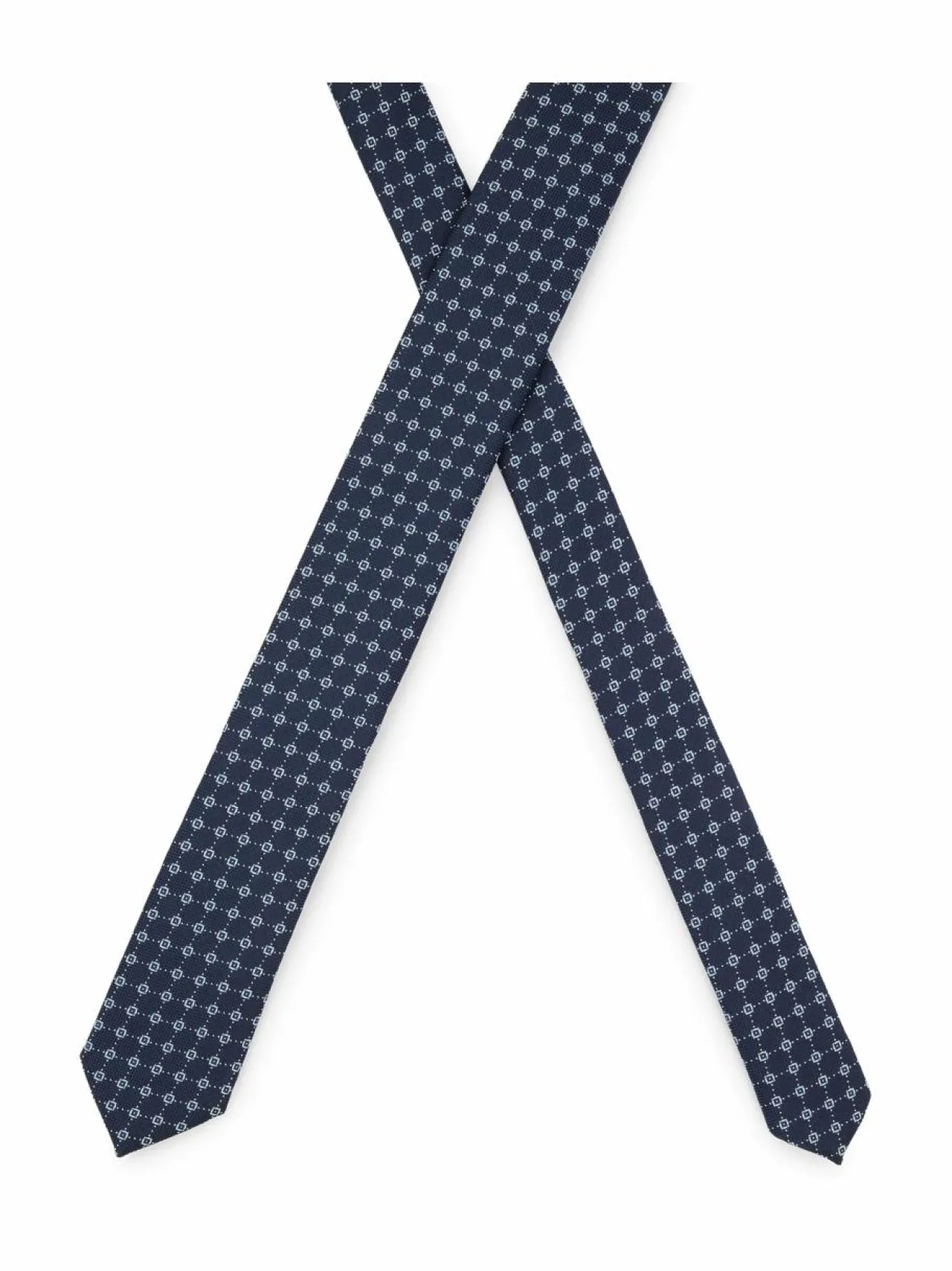 Solmiot & Asusteet<BOSS Jacquard-solmio 405 DARK BLUE