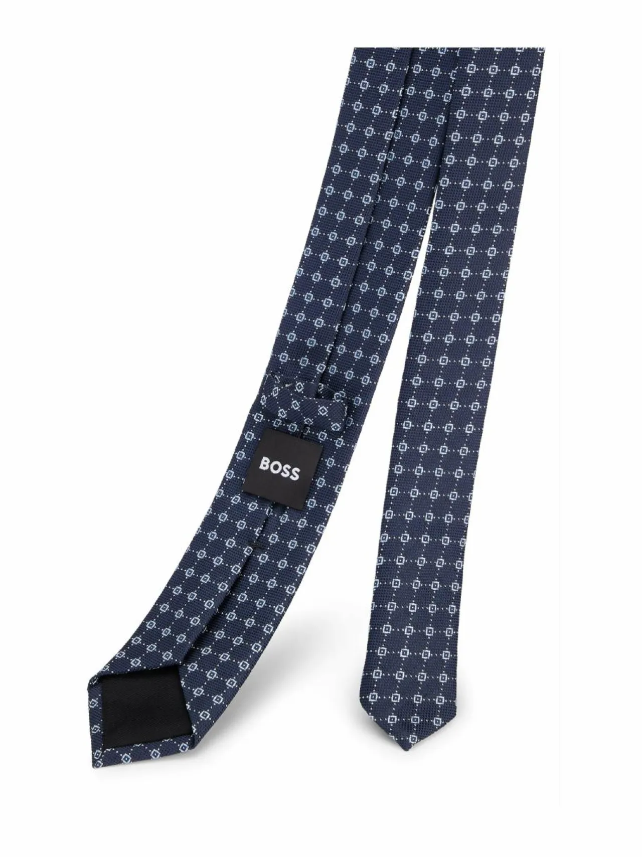 Solmiot & Asusteet<BOSS Jacquard-solmio 405 DARK BLUE