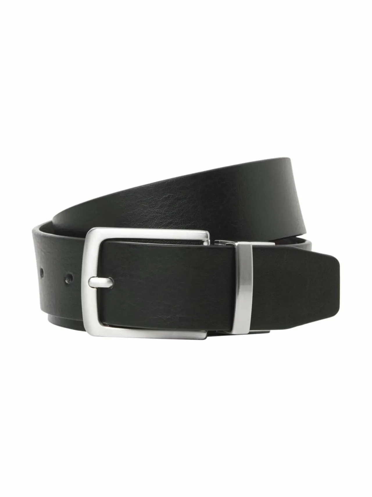 Vyöt<Jack & Jones Jacrio Reversible -nahkavyö BLACK DETAIL:DARK BROWN REVERSIBLE