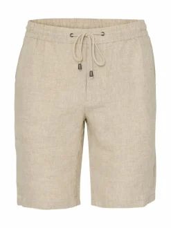 Housut<SAND Copenhagen Jason S -pellavashortsit 220 LIGHT CAMEL