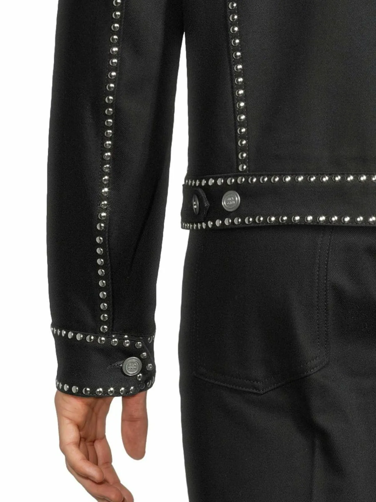 Takit<BLK DNM Jeans Jacket 75 -farkkutakki BLACK STUDDED