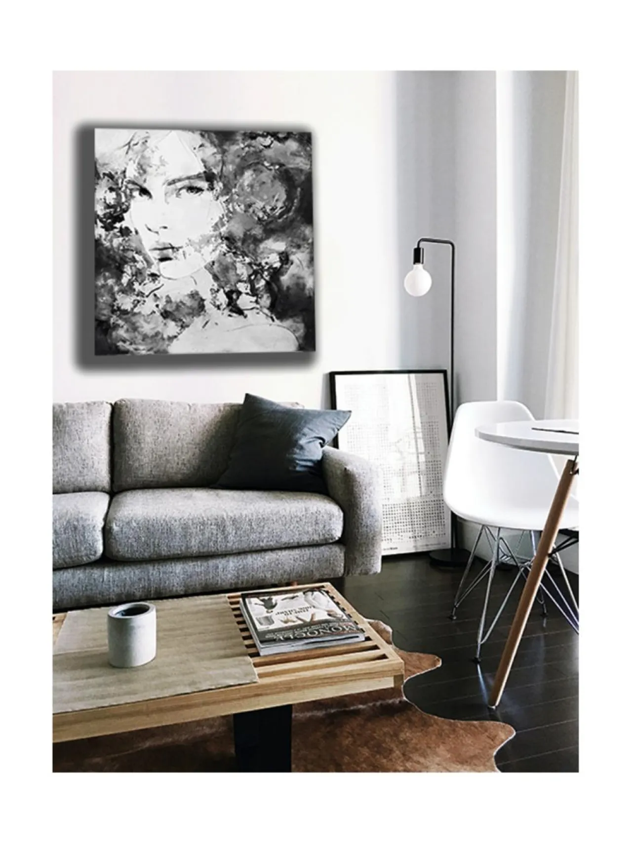 Jenniemilia Design , KATA, voimanainen canvas -taulu 100x100cm^ Taulut & Julisteet
